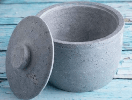 COMBO SOAPSTONE KITCHEN STORAGE CONTAINERS (MAAKAL) - SET OF 2 (MEDIUM OR SMALL)